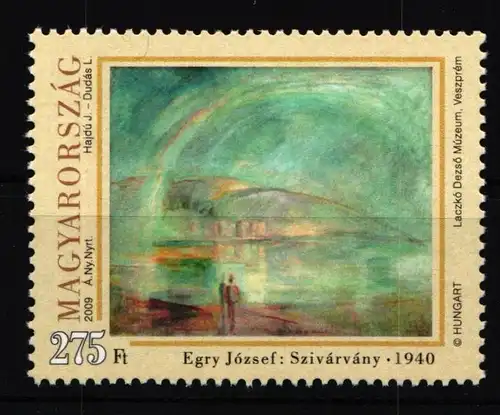 Ungarn 5382 postfrisch Kunst Gemälde von József Egry #IJ615