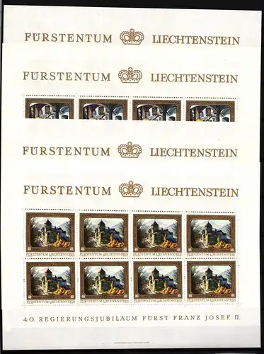 Liechtenstein 706-709 postfrisch Kleinbogensatz / Fürstentum #IH506