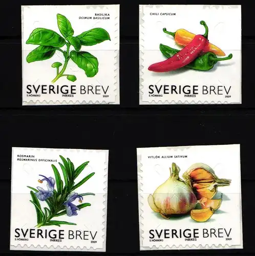 Schweden 2721-2724 postfrisch selbstklebend Gewürzpflanzen #IK512