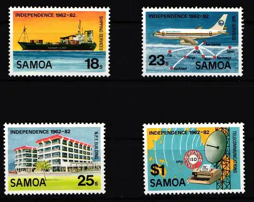 Samoa 477-480 postfrisch 20 Jahre Unabhängigkeit #IJ749