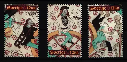 Schweden 2695-2697 postfrisch 500. Todestag von Albertus Pictor #IK528