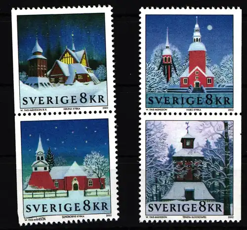 Schweden 2327-2330 postfrisch Weihnachten #IJ786