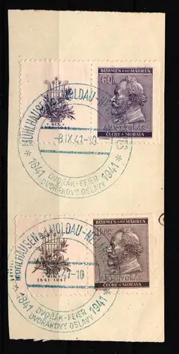 Böhmen und Mähren W Zd 20 gestempelt Sonderstempel Dvorak Feier #IA347