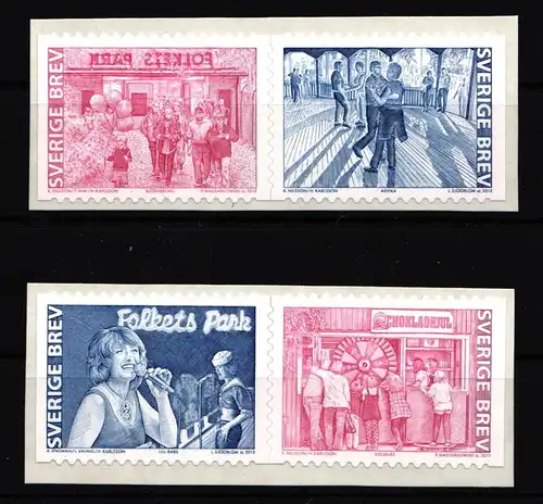 Schweden 2864-2867 postfrisch selbstklebend Volksparks #IK641