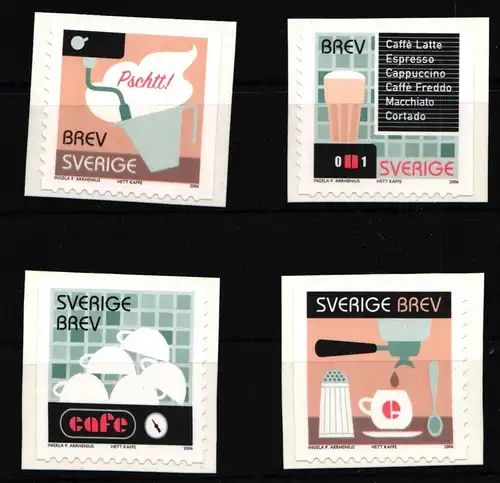 Schweden 2522–2525 postfrisch Kaffeekultur #IJ890