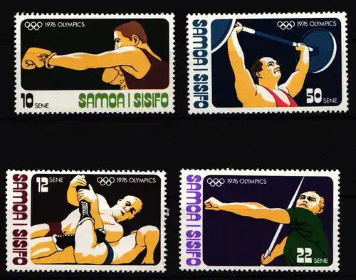 Samoa 338-341 postfrisch Olympische Sommerspiele Montreal #IJ720