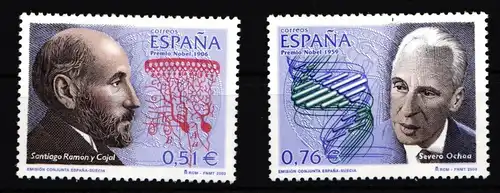 Spanien 3820–3821 postfrisch Nobelpreisträger #IJ815