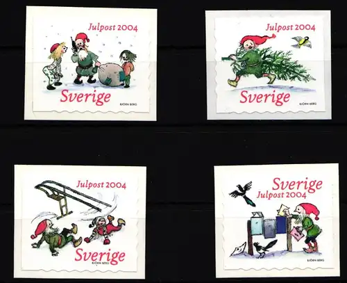 Schweden 2435–2438 postfrisch selbstklebend Weihnachten #IJ842