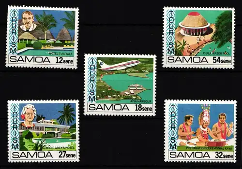 Samoa 456-460 postfrisch Tourismus #IJ742