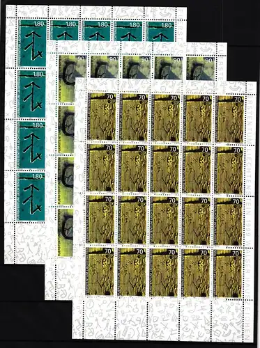 Liechtenstein 1220-1222 postfrisch Kleinbogensatz / Walser Hauszeichen #IH515