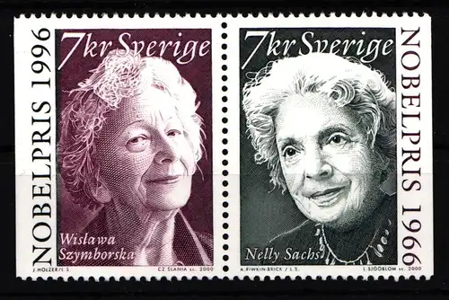 Schweden 2200-2201 postfrisch Nobelpreisträgerinnen für Literatur #IJ766