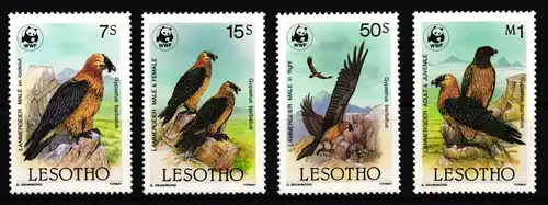 Lesotho 556-559 postfrisch Geier #IG215