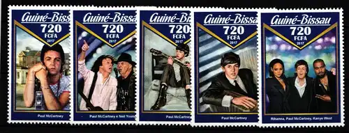 Guinea Bissau 9056-9060 postfrisch Musik #IH537