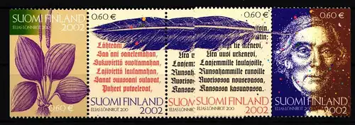 Finnland 1610-1613 postfrisch 200. Geburtstag von Elias Lönnrot #IK810