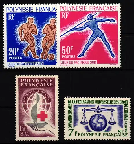 franz. Polynesien Jahrgang 1963 postfrisch #IG282