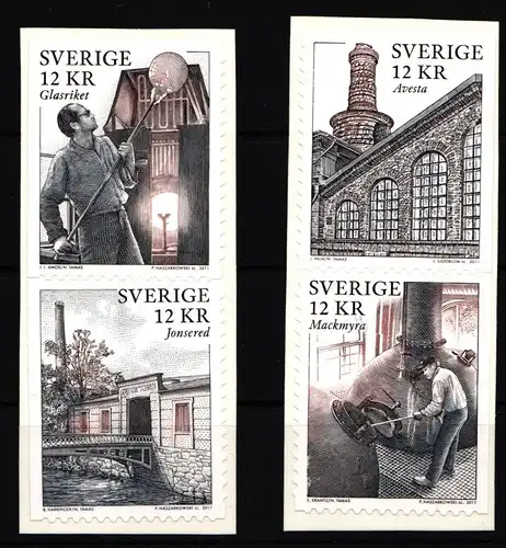 Schweden 2803-2808 postfrisch selbstklebend Industriedenkmäler #IK604