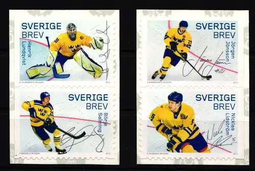 Schweden 2926-2929 postfrisch selbstklebend Eishockey WM #IK681