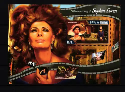 Malediven Block 778 postfrisch Schauspieler #IH667