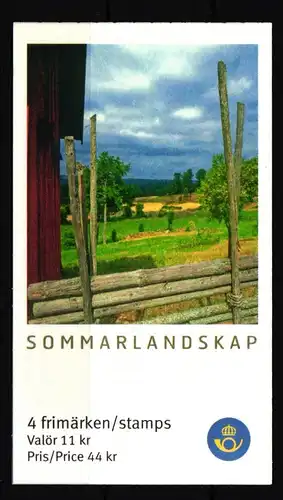 Schweden MH 316 postfrisch Markenheftchen Landschaften im Sommer #IJ937