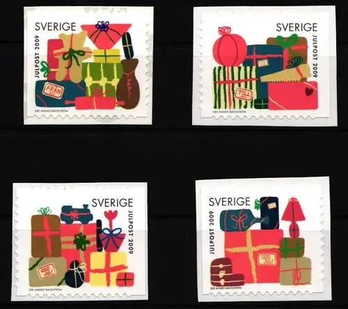 Schweden 2725-2728 postfrisch Weihnachten #IJ996