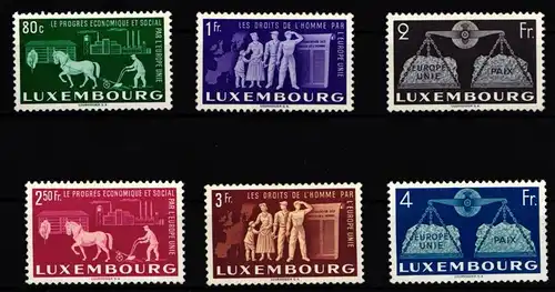 Luxemburg 478-483 postfrisch Europa #IH601