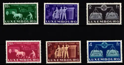 Luxemburg 478-483 postfrisch Europa #IH601