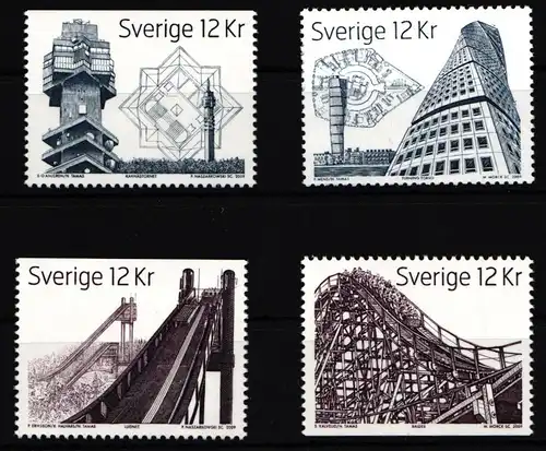 Schweden 2702D-2705D postfrisch Hohe Bauwerke #IK523