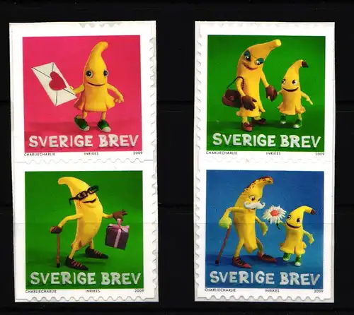 Schweden 2689-2692 postfrisch selbstklebend 100 Jahre Bananenimport #IK530