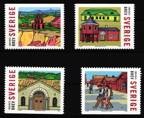 Schweden 2402-2405 postfrisch UNESCO-Welterbe #IJ849