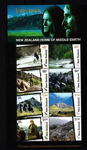 Neuseeland 2189-2196 postfrisch Kleinbogen / Film #IH586