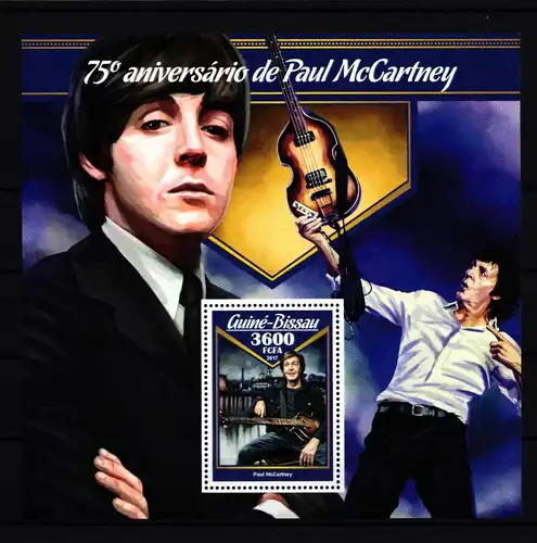 Guinea Bissau Block 1565 postfrisch Musiker #IH677