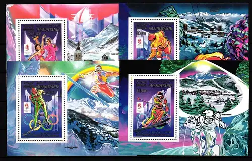 Mauretanien 982-985 II postfrisch Einzelblöcke / Olympische Spiele #IH706