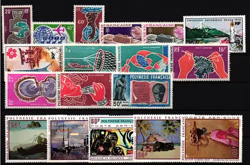 franz. Polynesien Jahrgang 1970 postfrisch #IG271