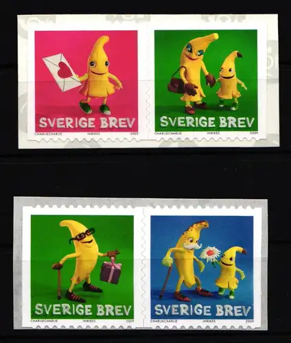 Schweden 2689-2692 postfrisch selbstklebend 100 Jahre Bananenimport #IK531