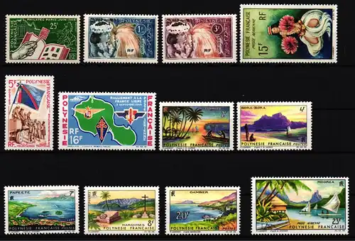 franz. Polynesien Jahrgang 1964 postfrisch #IG281