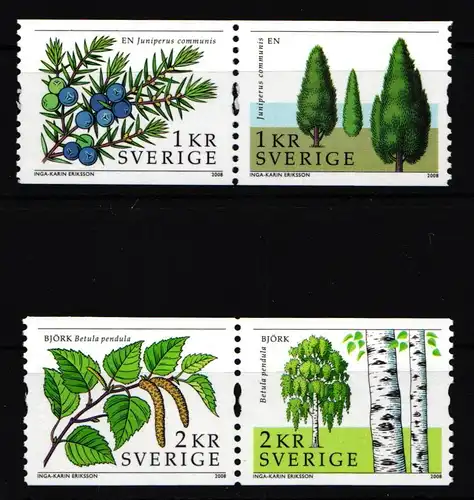 Schweden 2637-2640 postfrisch 2 Paare #IJ962
