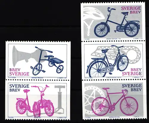 Schweden 2797–2801 postfrisch Fahrräder #IK602