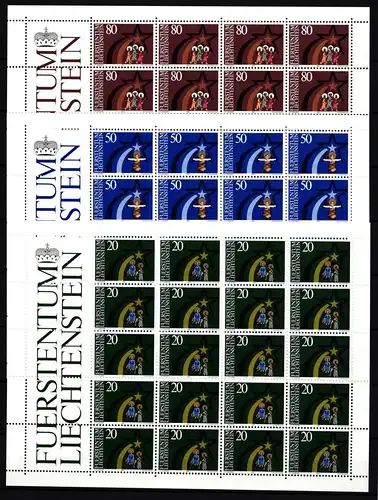 Liechtenstein 831-833 postfrisch Kleinbogensatz #IH765