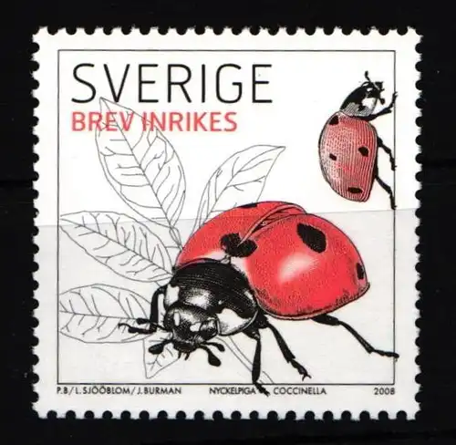 Schweden 2626C postfrisch Tiere Insekten #IJ956