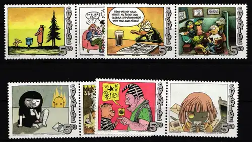 Schweden 2658–2665 postfrisch Comics #IJ978