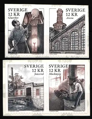 Schweden 2803-2808 postfrisch selbstklebend Industriedenkmäler #IK603