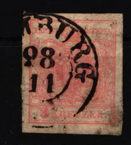 Österreich 3xt a Typ III gestempelt #IF655