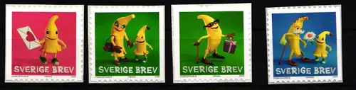 Schweden 2689-2692 postfrisch selbstklebend 100 Jahre Bananenimport #IK532