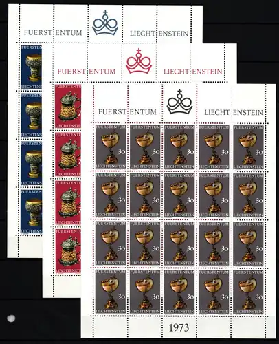 Liechtenstein 587-589 postfrisch Kleinbogensatz / Antiquitäten #IH789