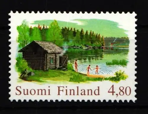 Finnland 1484 postfrisch Sauna an Binnensee #IK760