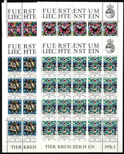 Liechtenstein 658-661 postfrisch Kleinbogensatz / Tierkreiszeichen #IH834