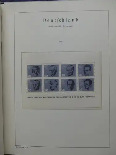 BRD Bund/ Berlin Sammlung mit Anfängen im Leuchtturm Vordruckalbum #LX134