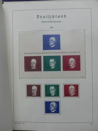 BRD Bund/ Berlin Sammlung mit Anfängen im Leuchtturm Vordruckalbum #LX134