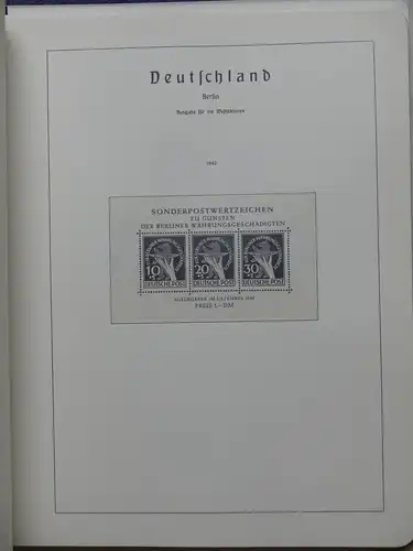 BRD Bund/ Berlin Sammlung mit Anfängen im Leuchtturm Vordruckalbum #LX134