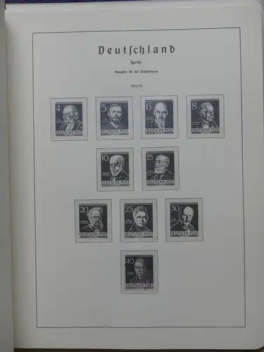 BRD Bund/ Berlin Sammlung mit Anfängen im Leuchtturm Vordruckalbum #LX134
